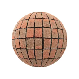 Red brick pavement 3